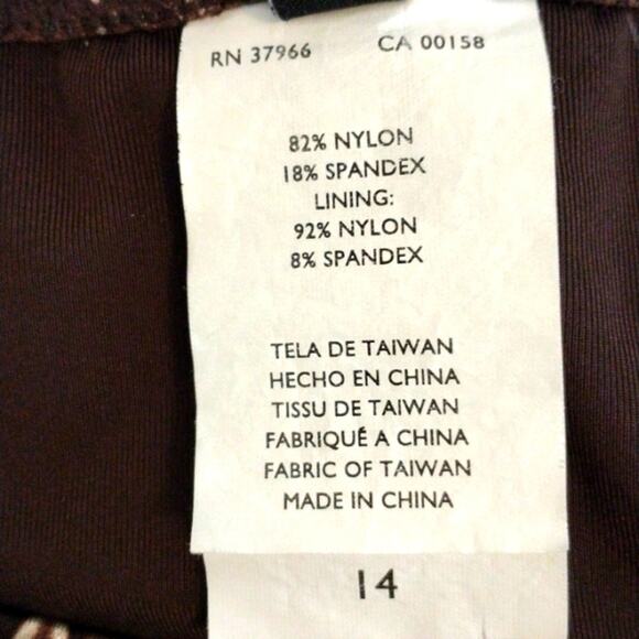 VNT Jantzen Bikini 2 Piece Size 14 Animal Print BROWN Triangle Top Bathing Suit - Picture 10 of 14